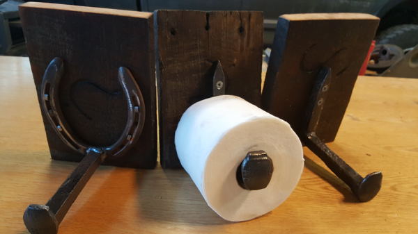 Railroad spike Toilet Paper holder for sale in NM